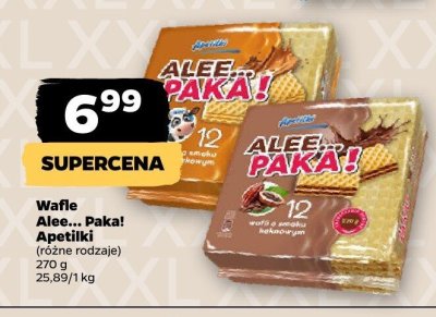 Wafle Alee... Paka!, różne rodzaje promocja w Netto