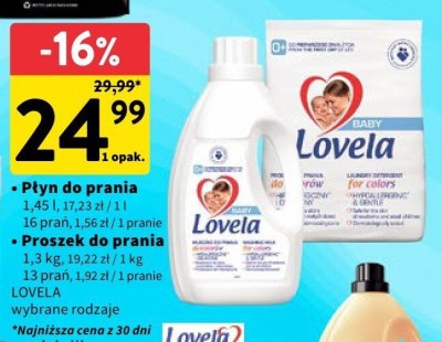 Płyn do prania LOVELA wybrane rodzaje promocja w Intermarche