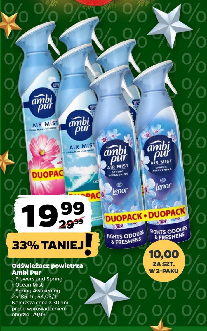 Odświezacz powietrza ocean mist Ambi pur promocja w Netto