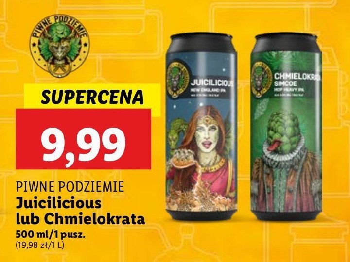 Piwo JUICILICIOUS PIWNE PODZIEMIE promocja