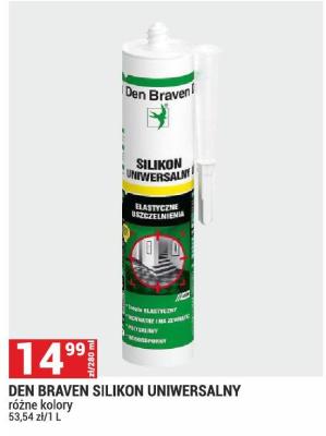 Silikon Den Braven uniwersalny promocja w Merkury Market