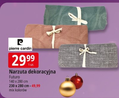 Narzuta dekoracyjna Pierre Cardin Futuro promocja w Leclerc