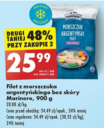 Morszczuk argentyński filet bez skóry Marinero promocja