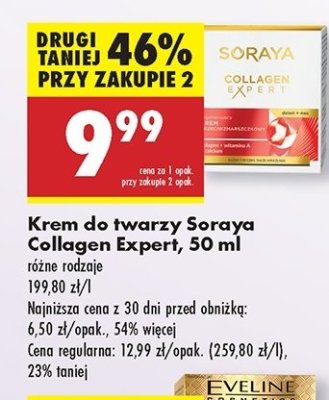 Krem do twarzy przeciwzmarszczkowy Soraya collagen expert promocja