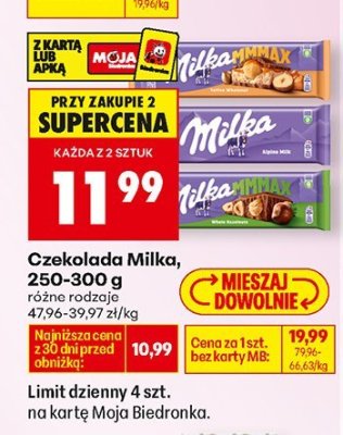Czekolada promocja w Biedronka