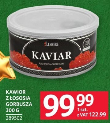 Kawior z łososia gorbusza 300 g promocja w Selgros
