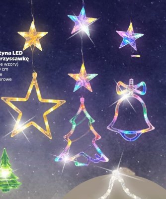 Kurtyna LED na przyssawkę, różne wzory promocja w Netto