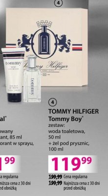 Perfumy TOMMY HILFIGER Tommy Boy zestaw: woda toaletowa 50 ml + żel pod prysznic 100 ml promocja w Hebe