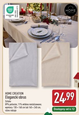 Elegancki obrus 140x240 cm promocja w Aldi