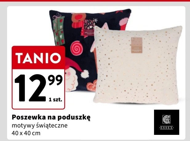 Poszewka na poduszkę świąteczna 40 x 40 cm promocja w Intermarche