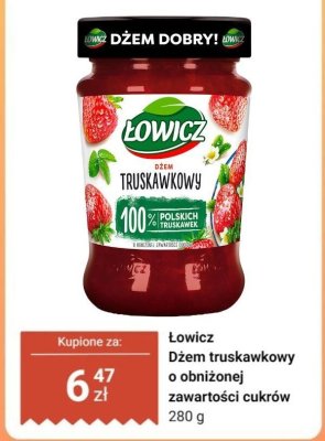 Dżem truskawkowy promocja w Dino