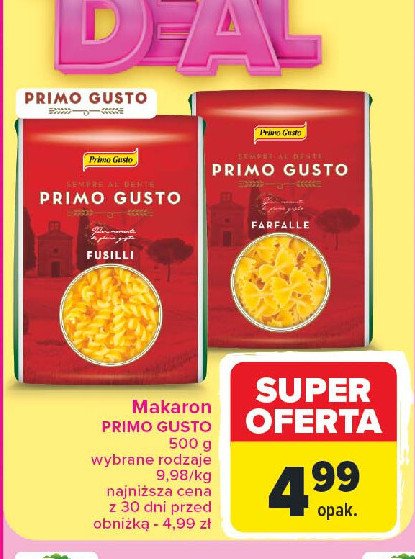 Makaron farfalle Primo gusto promocja