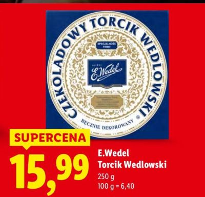 Torcik Wedlowski E.Wedel promocja w Lidl