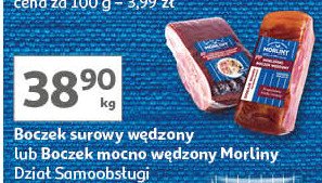 Boczek mocno wędzony Morliny promocja