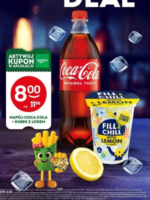 Napój Coca Cola + Kubek z lodem Fill & Chill with Lemon promocja w Żabka