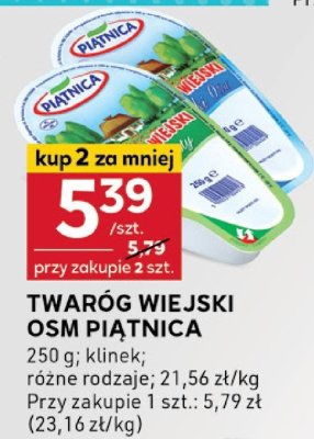 Twaróg wiejski klinek, różne rodzaje OSM Piątnica promocja w Stokrotka