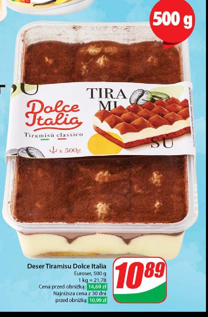 Tiramisu Dolce italia promocja w Dino