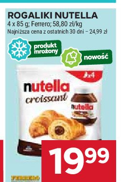 Rogaliki mrożone Nutella promocja w Stokrotka