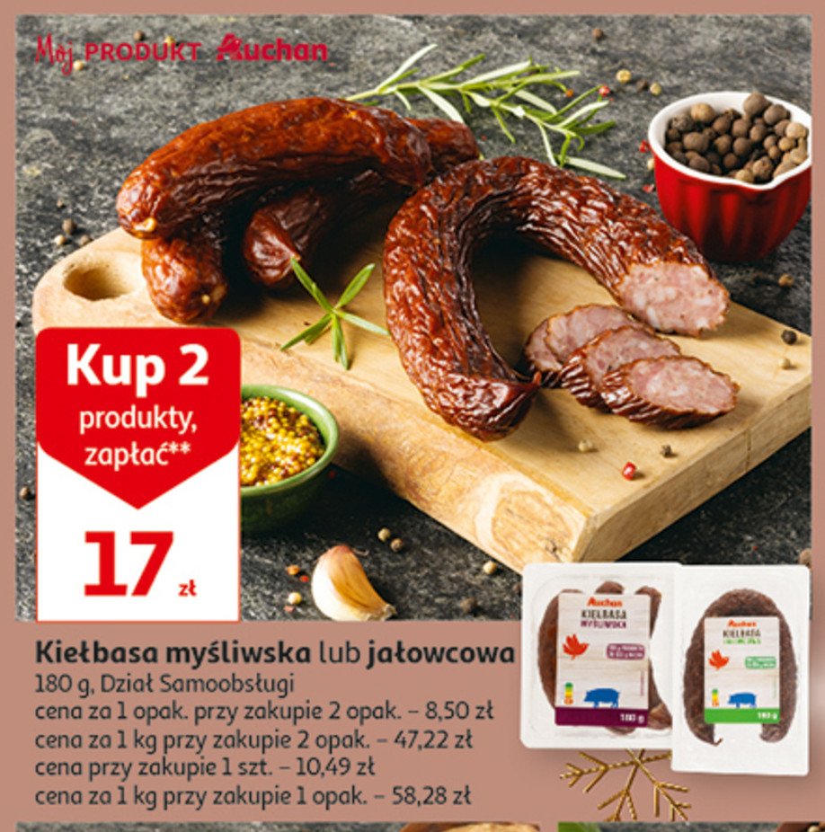 Kie艂basa ja艂owcowa Auchan pewni dobrego promocja