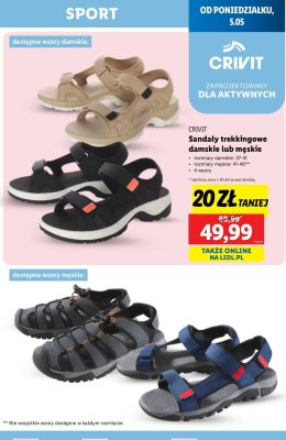 Sandały trekkingowe 37-41 Crivit promocja