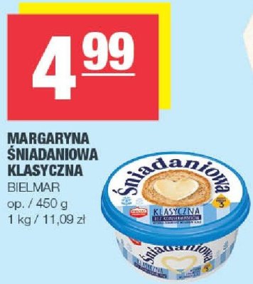 Margaryna śniadaniowa klasyczna Bielmar promocja w SPAR