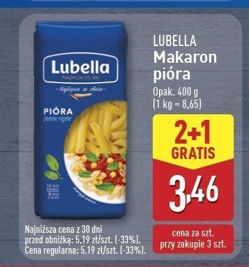 Makaron pióra Lubella promocja