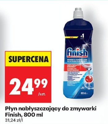 Płyn nabłyszczający do zmywarki Finish, 800 ml promocja w Biedronka