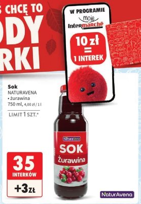 Sok żurawinowy NaturaVena promocja