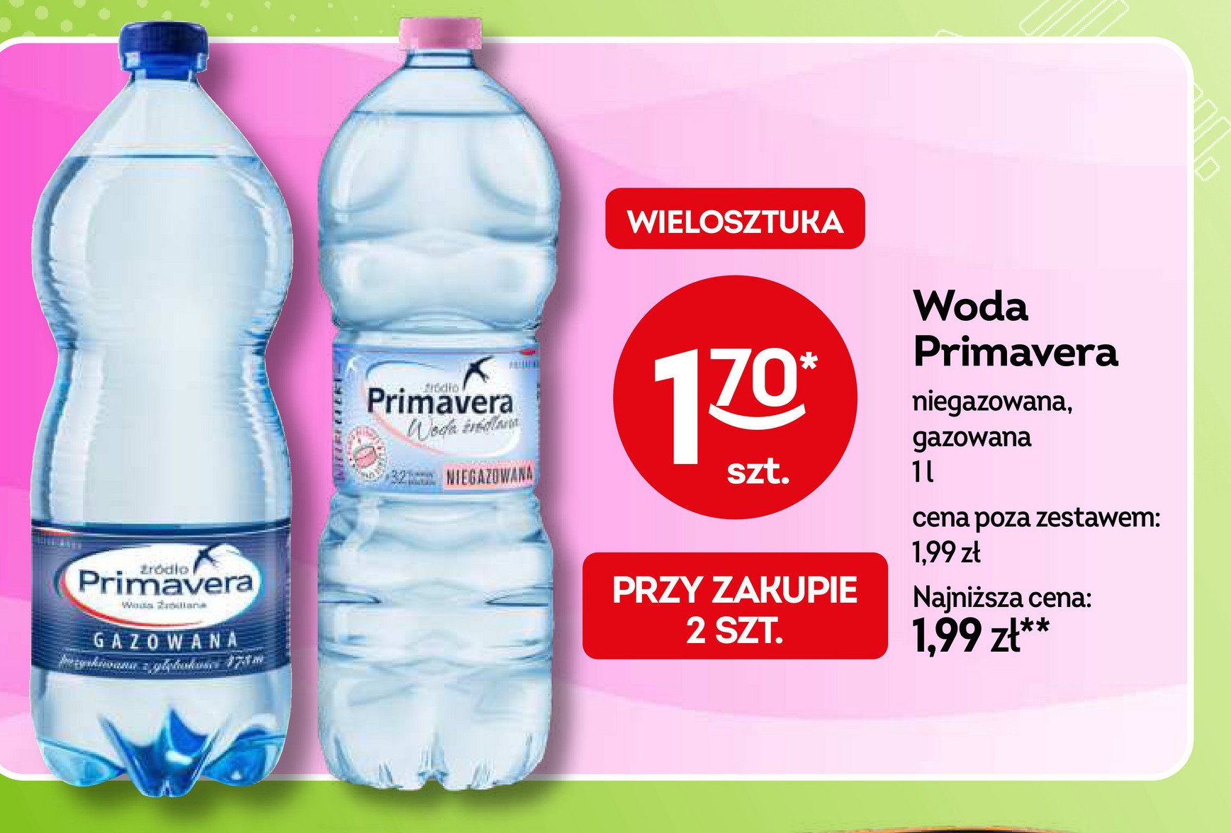 Woda gazowana Primavera promocja