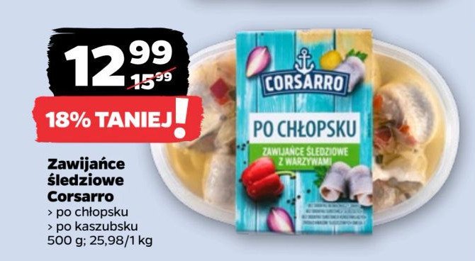 Śledzie po chłopsku Corsarro promocja