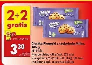 Ciastka z kawa艂kami czekolady Pieguski promocja