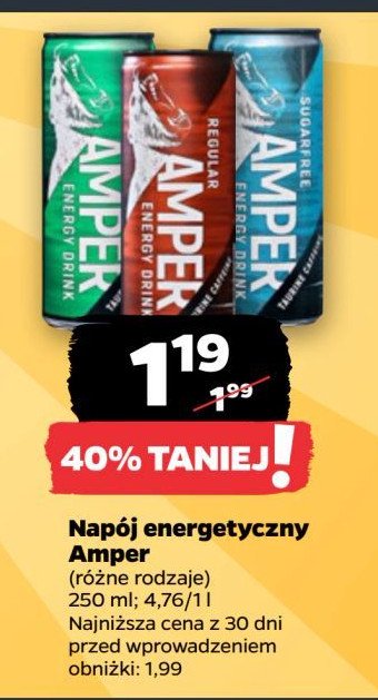 Napój mojito Amper energy drink promocja