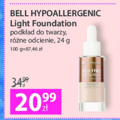 Podkład do twarzy 01 Bell hypoallergenic just free skin promocja