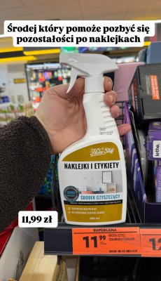 Środek czyszczący Home Stuff Naklejki i Etykiety 500ml promocja w Biedronka