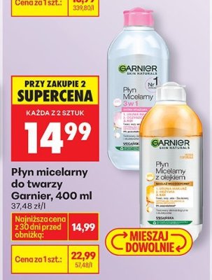 Płyn micelarny do twarzy, 400 ml promocja w Biedronka
