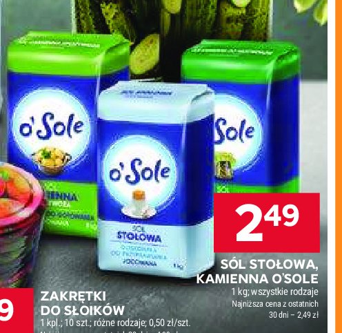 Sól kamienna jodowana O'sole promocja