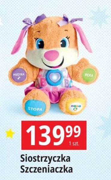 Siostrzyczka szczeniaczka uczniaczka Fisher-price promocja