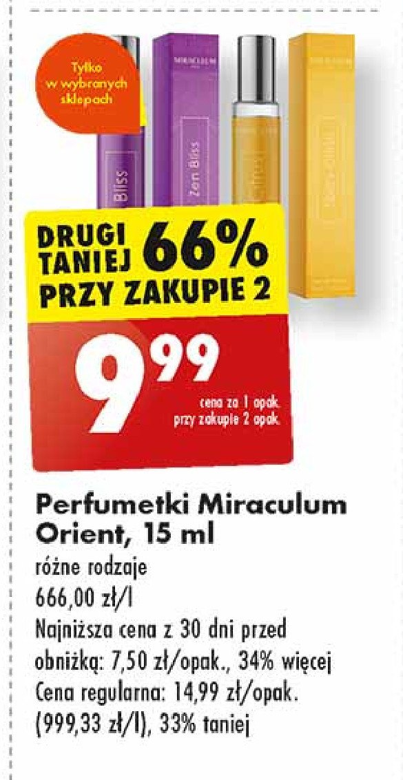 Woda perfumowana spicy citrus Miraculum promocja w Biedronka