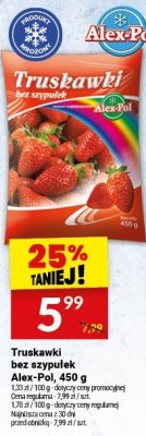 Truskawki bez szypułek Alex-Pol promocja w Twój Market
