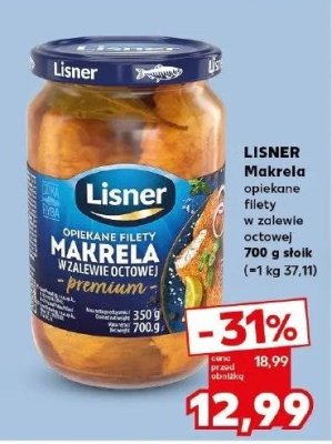 Makrela opiekana w zalewie octowej Lisner promocja