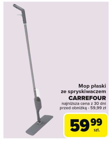 Mop płaski ze spryskiwaczem Carrefour promocja