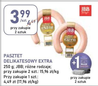Pasztet delikatesowy extra jbb promocja w Stokrotka