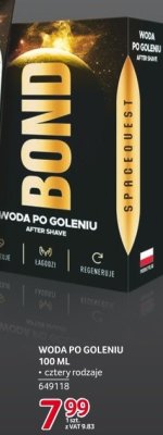 Woda po goleniu Bond 100 ml promocja w Selgros