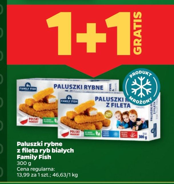 Paluszki rybne z fileta Family fish promocja