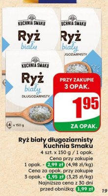 Ryż biały długoziarnisty  promocja w Dino