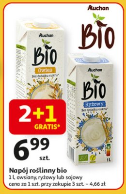 Napój sojowy naturalny Auchan bio promocja