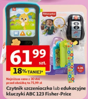 Czytnik szczeniaczka lub edukacyjne kluczyki ABC 123 Fisher-Price promocja w Auchan