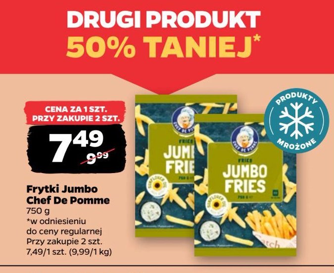 Frytki jumbo Chef de pomme promocja