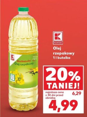 Olej rzepakowy promocja w Kaufland