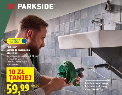 Spirala do czyszczenia odpływów  promocja w Lidl
